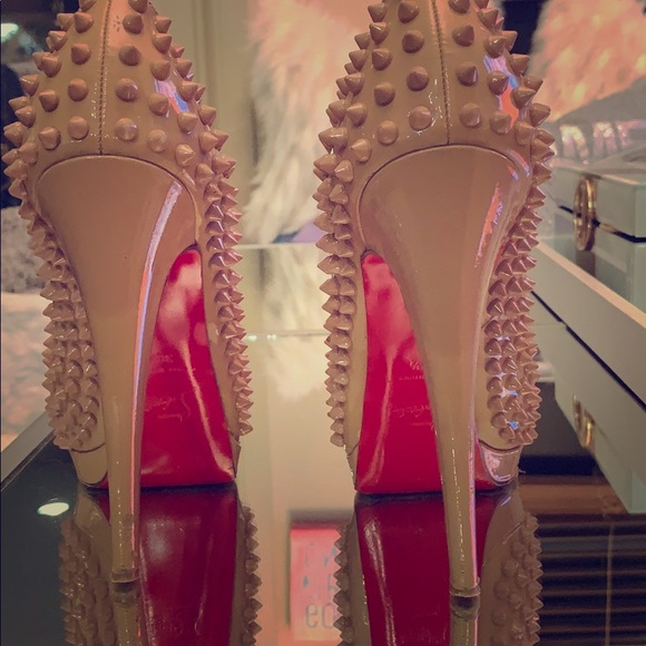 Christian Louboutin Shoes - Spiked Red Bottoms!!